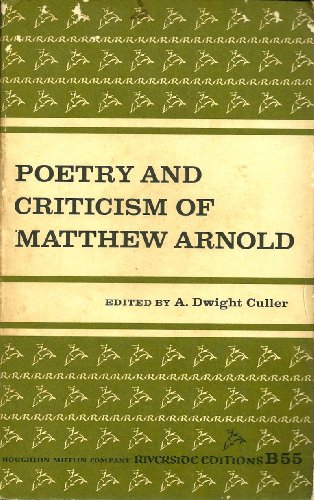 Stock image for Poetry and Criticism of Matthew Arnold for sale by Lowry's Books