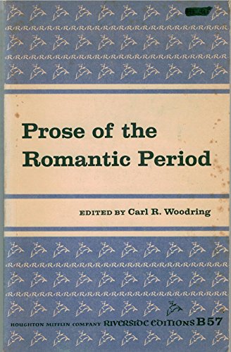 Stock image for Prose of the Romantic Period for sale by Wonder Book