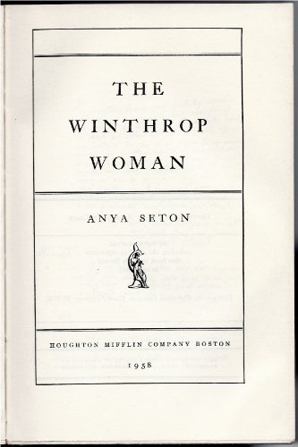 9780395081761: The Winthrop Woman