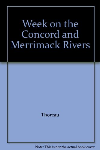 9780395082508: Week on the Concord and Merrimack Rivers