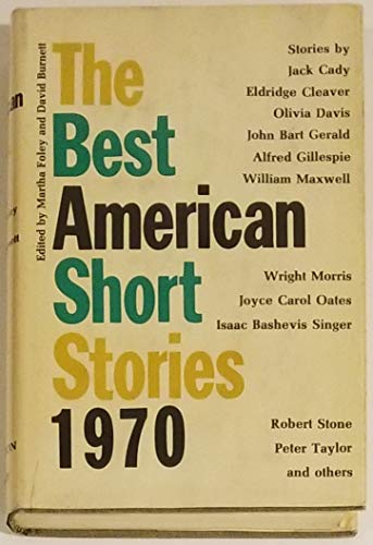 Stock image for The Best American Short Stories, 1970 for sale by Better World Books