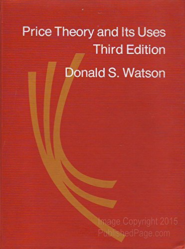 Imagen de archivo de Price theory and its uses a la venta por HPB-Red