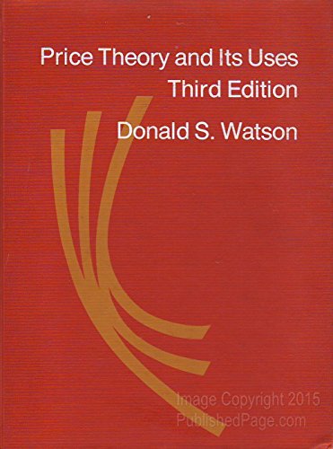 Stock image for Price theory and its uses for sale by HPB-Red