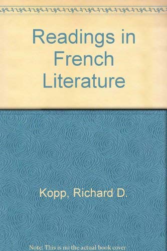 Stock image for Readings in French Literature for sale by Eryops Books