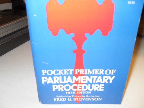 Stock image for Pocket Primer of Parliamentary Procedure for sale by Irish Booksellers