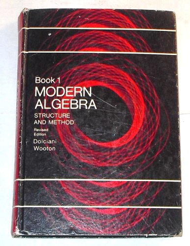 Imagen de archivo de Modern Algebra Structure and Method Book 1 a la venta por Books Unplugged