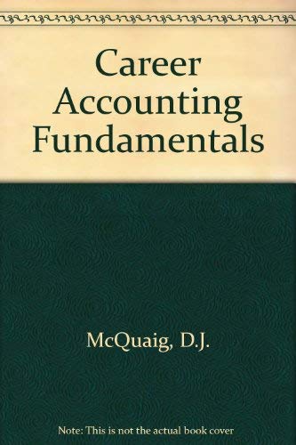 Beispielbild fr Career Accounting Fundamentals zum Verkauf von ThriftBooks-Atlanta