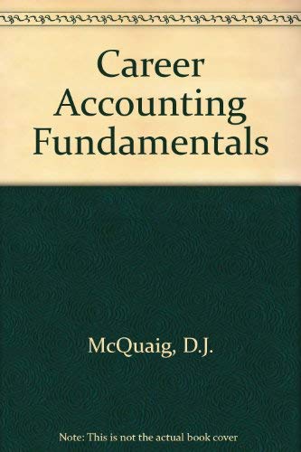 Stock image for Career Accounting Fundamentals for sale by ThriftBooks-Dallas