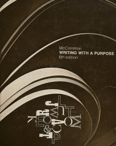 Imagen de archivo de Writing with a Purpose a la venta por ThriftBooks-Atlanta