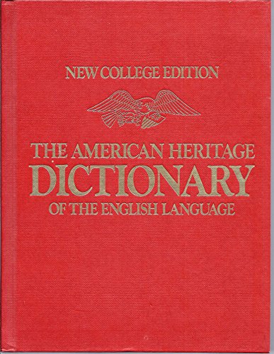 9780395203590: American Heritage DICTIONARY of the English Langauge NEW COLLEGE Edition PLAIN EDGE