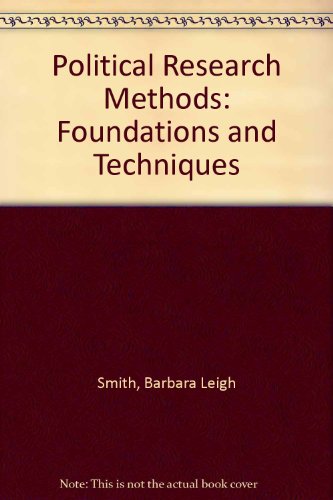 Imagen de archivo de Political Research Methods : Foundations and Techniques a la venta por Better World Books