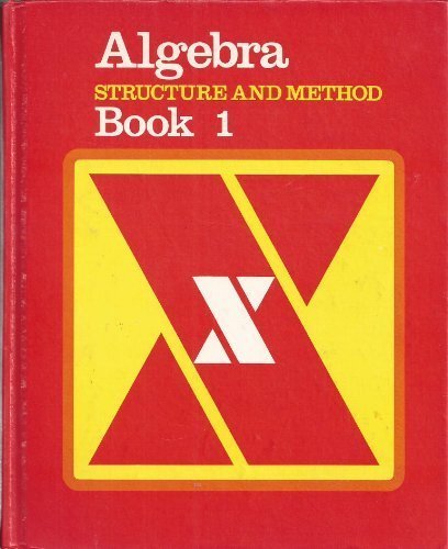 Imagen de archivo de Algebra: Structure and Method (Book 1) a la venta por HPB-Red