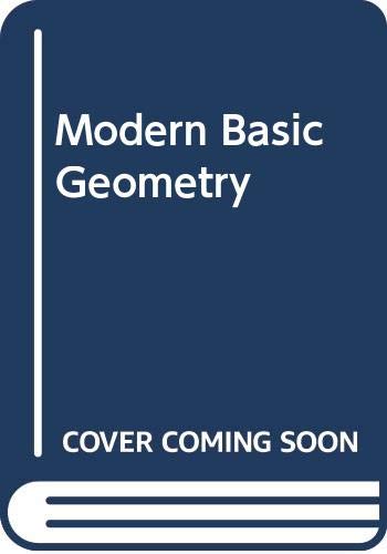 Beispielbild fr Modern Basic Geometry zum Verkauf von ThriftBooks-Dallas