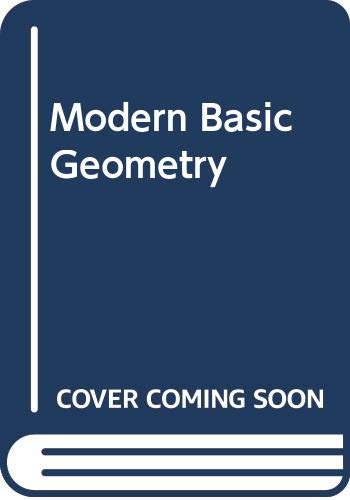 9780395216835: Title: Modern Basic Geometry