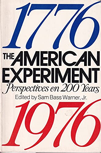 Beispielbild fr The American experiment: Perspectives on 200 years zum Verkauf von Wonder Book