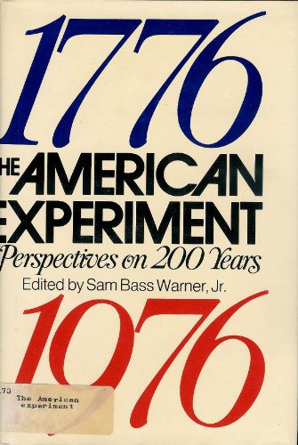 Imagen de archivo de The American Experiment a la venta por Better World Books