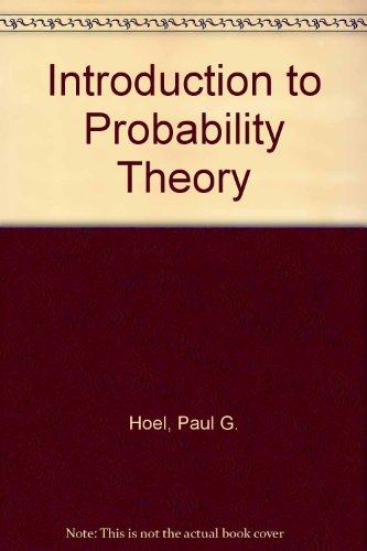 Imagen de archivo de Introduction to Probability Theory a la venta por Irish Booksellers