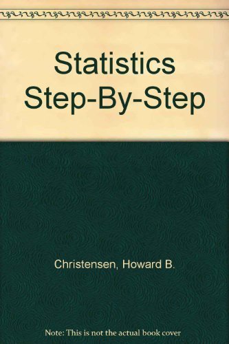 Imagen de archivo de Statistics Step-By-Step a la venta por HPB-Red