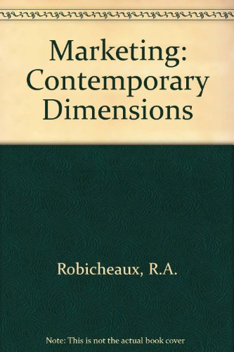 Imagen de archivo de Marketing: Contemporary dimensions a la venta por Red's Corner LLC