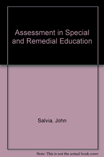 Imagen de archivo de Assessment in Special and Remedial Education a la venta por Better World Books