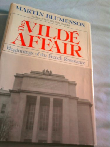 9780395253502: The Vild Affair : Beginnings of the French Resistance / Martin Blumenson