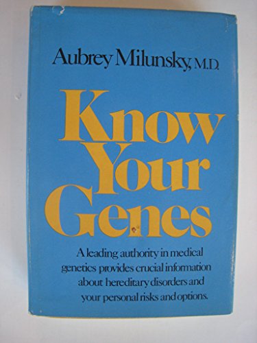 Beispielbild fr Know Your Genes zum Verkauf von Better World Books