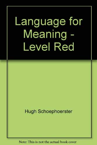 Stock image for Language for Meaning - Level Red for sale by POQUETTE'S BOOKS