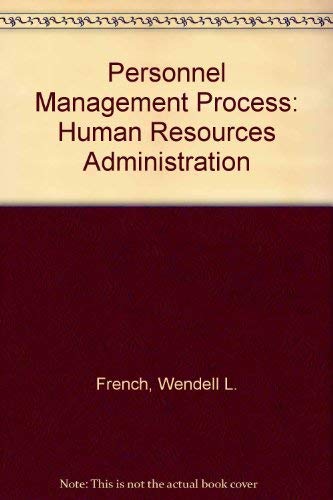 Stock image for French Personnel Mgmt Process 4ed for sale by ThriftBooks-Dallas