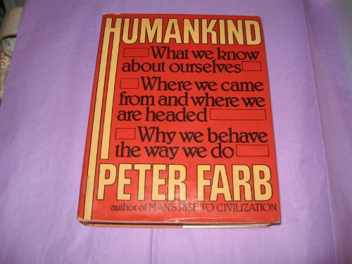 Imagen de archivo de Humankind a la venta por Better World Books: West