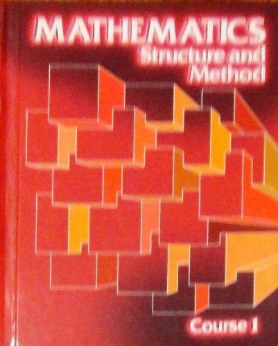 9780395264362: Mathematics Structure and Method Course 1 [Hardcover] by