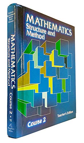 Stock image for Houghton Mifflin, Mathematics Structure And Method Course 1 Teacher Edition, 1979 ISBN: 0395264375 for sale by ThriftBooks-Dallas
