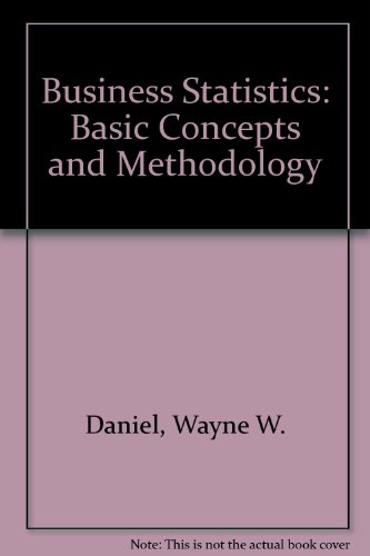 9780395267622: Business Statistics: Basic Concepts and Methodology