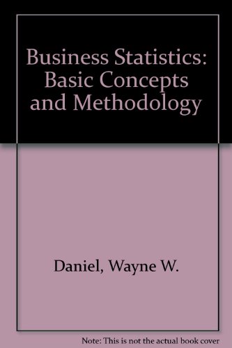 Stock image for Business statistics: Basic concepts and methodology for sale by SecondSale