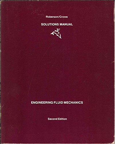 9780395283585: Engineering fluid mechanics: Solutions manual
