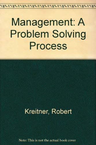 Beispielbild fr Management : A Problem-Solving Process zum Verkauf von Better World Books