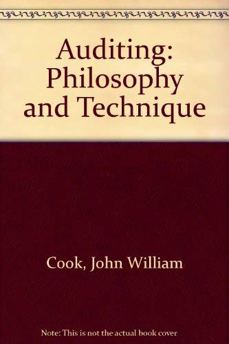 9780395286609: Auditing: Philosophy & technique