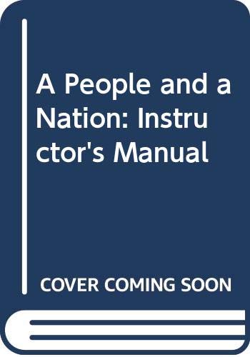 Stock image for A People and a Nation: Instructor's Manual for sale by Eighth Day Books, LLC