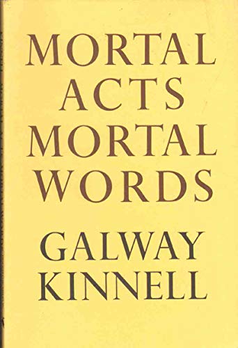 Stock image for Mortal Acts Mortal Words. for sale by Sara Armstrong - Books