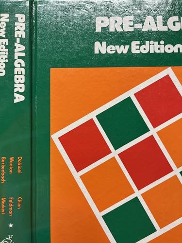 Imagen de archivo de Pre-Algebra (New Edition) a la venta por ThriftBooks-Atlanta