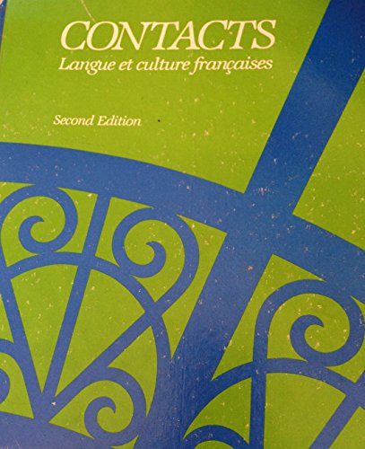 Imagen de archivo de Contacts : Langue et Culture Francaises a la venta por HPB-Emerald