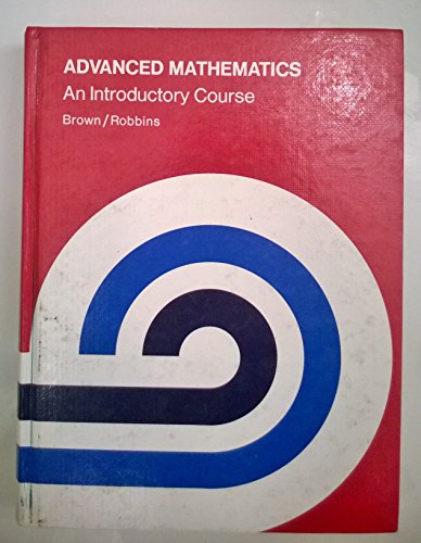 9780395293355: Advanced Math: An Introductory Course