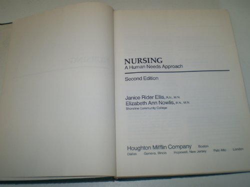 Stock image for Nursing, a Human Needs Approach for sale by Better World Books