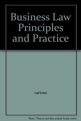 9780395298985: Business Law Principles and Practice