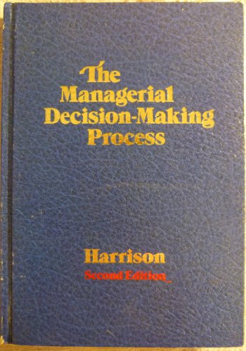 Imagen de archivo de The Managerial Decision-Making Process a la venta por Anybook.com