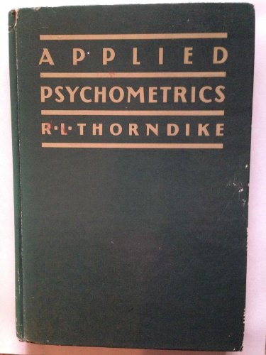 Imagen de archivo de Applied Psychometrics a la venta por Better World Books