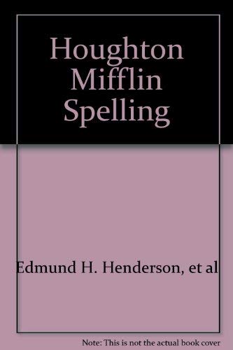 Stock image for HOUGHTON MIFFLIN SPELLING 3 for sale by mixedbag