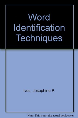 9780395306383: Word Identification Techniques