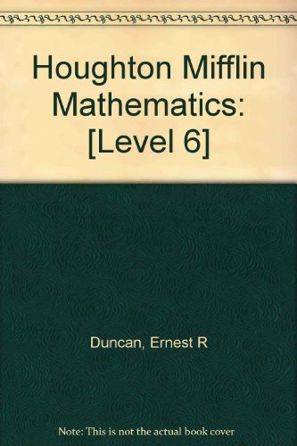 9780395313091: Houghton Mifflin Mathematics: Book Six