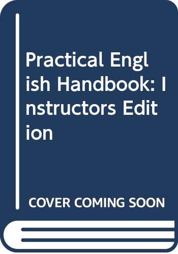 Beispielbild fr Practical English Handbook: Instructors Edition zum Verkauf von Wonder Book