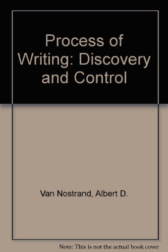 Imagen de archivo de Process of Writing: Discovery and Control a la venta por Polly's Books